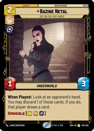 Bazine Netal - Spy for the First Order (184/262) - Shadows of the Galaxy Foil