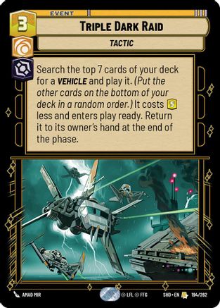 Triple Dark Raid (194/262) - Shadows of the Galaxy Foil