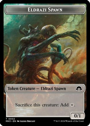 Eldrazi Spawn // Phyrexian Golem Double-Sided Token (MH3-2 // 32) - Modern Horizons 3 Foil