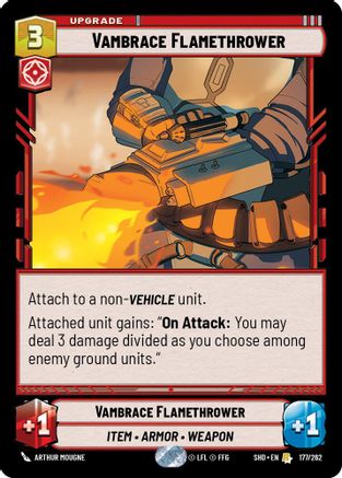 Vambrace Flamethrower (177/262) - Shadows of the Galaxy Foil