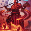 Koth, Fire of Resistance // Koth, Fire of Resistance (AONE-031) - Phyrexia: All Will Be One Art Series (Borderless) Foil