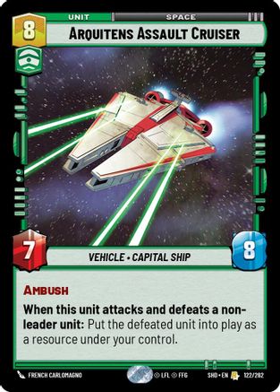 Arquitens Assault Cruiser (122/262) - Shadows of the Galaxy Foil