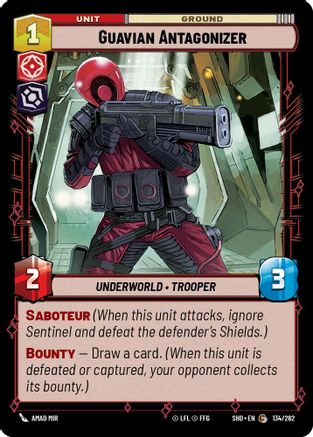 Guavian Antagonizer (134/262) - Shadows of the Galaxy Foil