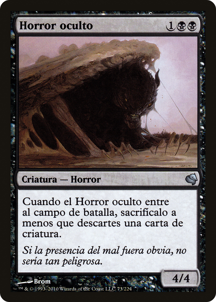 Hidden Horror (Spanish) - "Horror oculto" (PS11-073) - Salvat 2011