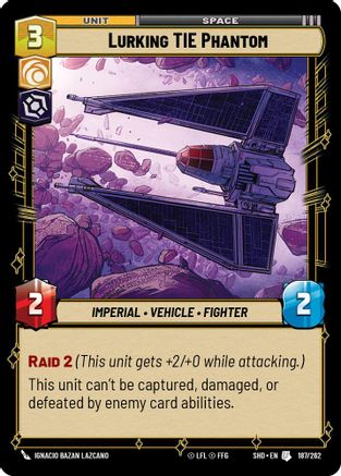 Lurking TIE Phantom (187/262) - Shadows of the Galaxy