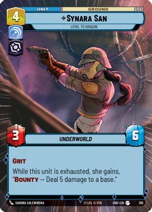 Synara San - Loyal to Kragan (Hyperspace) (310) - Shadows of the Galaxy