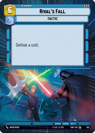 Rival's Fall (Hyperspace) (352) - Shadows of the Galaxy Foil