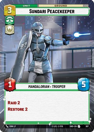 Sundari Peacekeeper (Hyperspace) (367) - Shadows of the Galaxy Foil