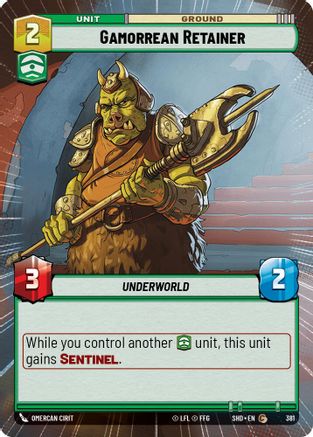 Gamorrean Retainer (Hyperspace) (381) - Shadows of the Galaxy Foil