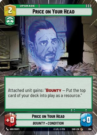 Price on Your Head (Hyperspace) (394) - Shadows of the Galaxy Foil