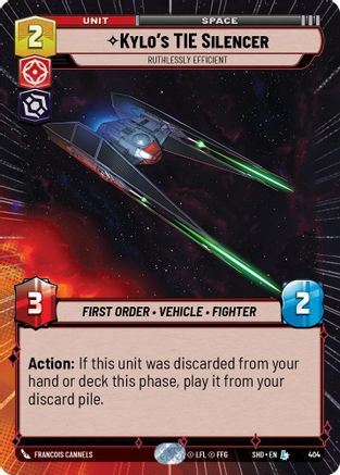 Kylo's TIE Silencer - Ruthlessly Efficient (Hyperspace) (404) - Shadows of the Galaxy