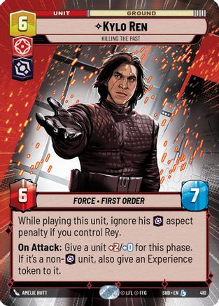 Kylo Ren - Killing the Past (Hyperspace) (410) - Shadows of the Galaxy Foil