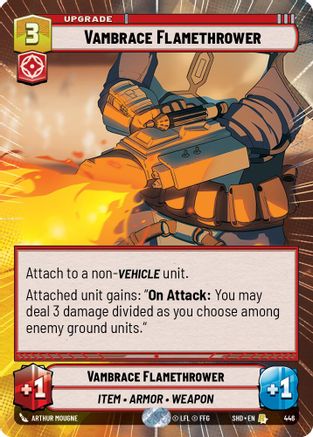 Vambrace Flamethrower (Hyperspace) (446) - Shadows of the Galaxy Foil