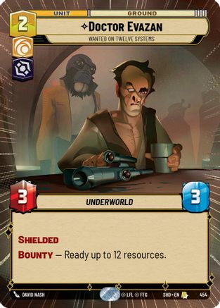 Doctor Evazan - Wanted on Twelve Systems (Hyperspace) (454) - Shadows of the Galaxy