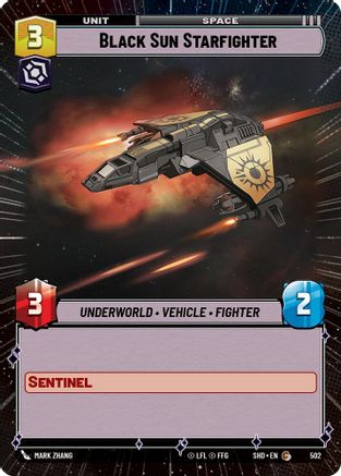 Black Sun Starfighter (Hyperspace) (502) - Shadows of the Galaxy Foil