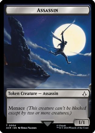 Assassin // Copy Double-Sided Token (ACR-4 // 1) - Assassin's Creed Tokens Foil