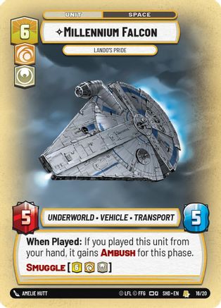 Millennium Falcon - Lando's Pride (16/20) - Shadows of the Galaxy Weekly Play Promos