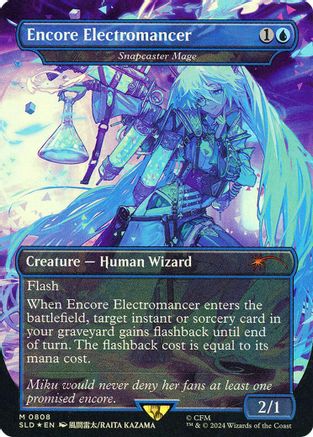 Encore Electromancer - Snapcaster Mage (Rainbow Foil) (SLD-808) - Secret Lair Drop Series Foil