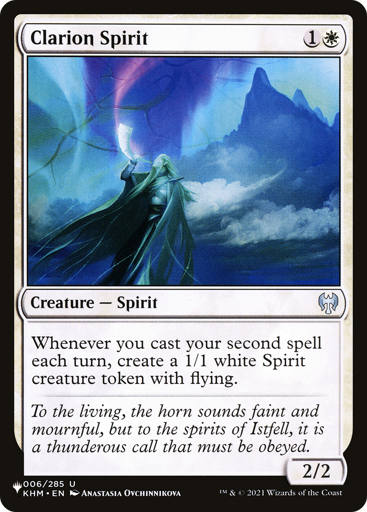 Clarion Spirit (LIST-006/285) - The List