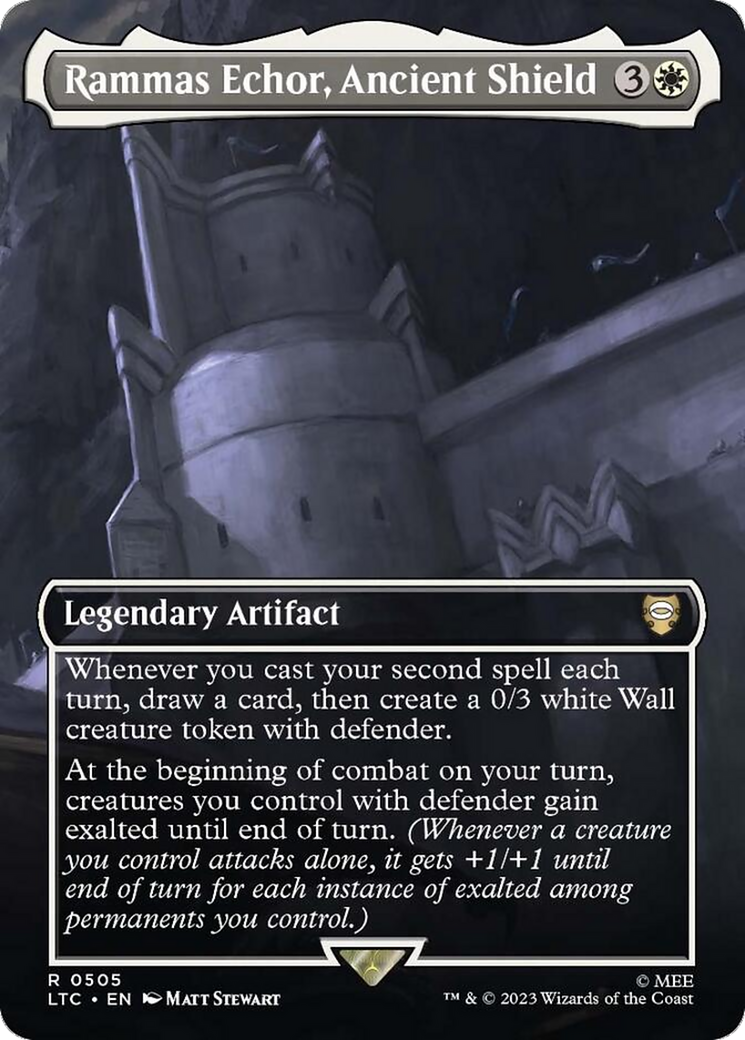 Rammas Echor, Ancient Shield (Borderless) (LTC-505) - Tales of Middle-earth Commander (Borderless)