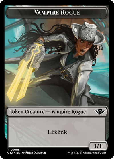 Vampire Rogue (TOTJ-008) - Outlaws of Thunder Junction Tokens Foil