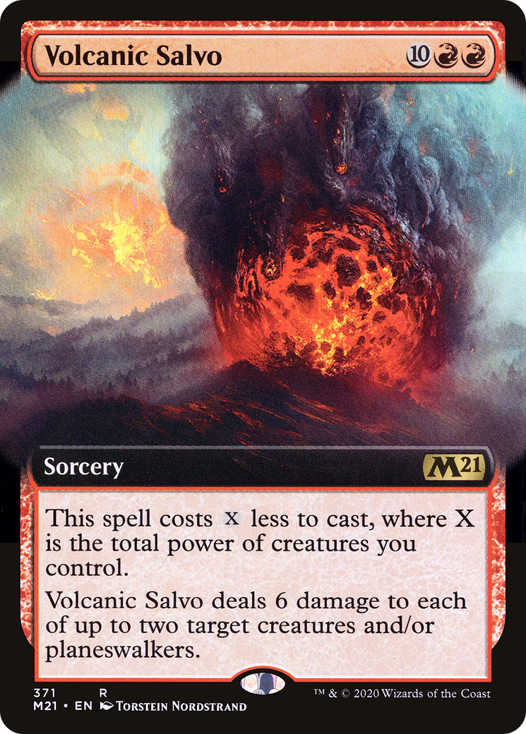 Volcanic Salvo (Extended Art) (M21-371) - Core Set 2021: (Extended Art)