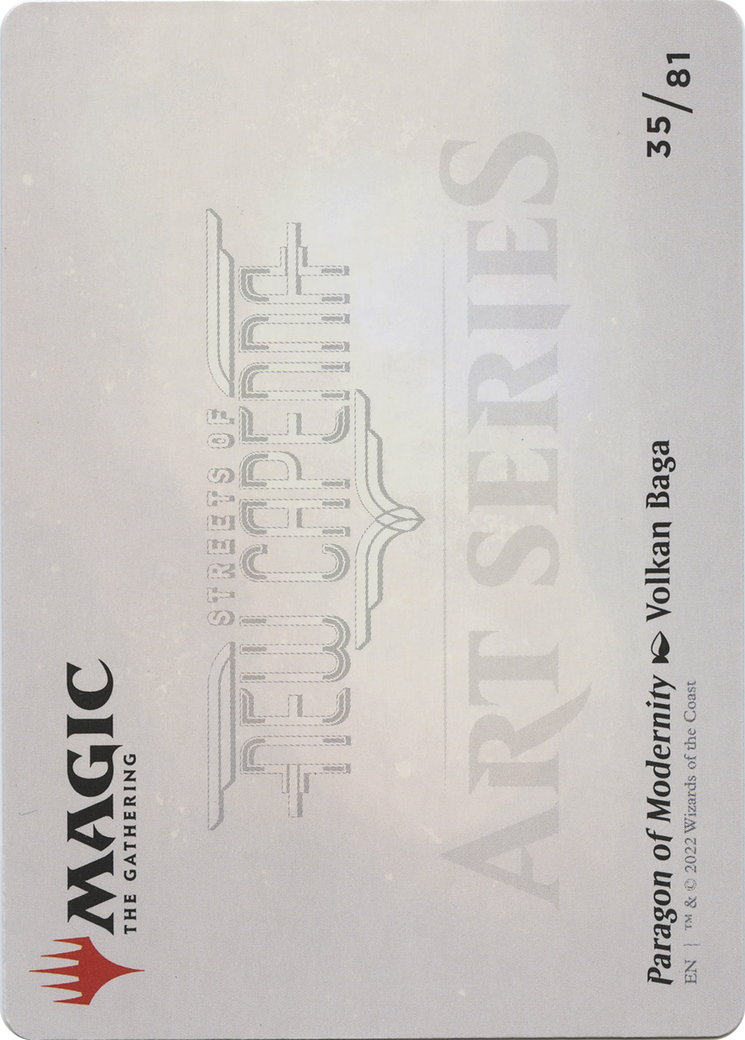 Paragon of Modernity // Paragon of Modernity (ASNC-035) - New Capenna Art Series (Borderless) Foil