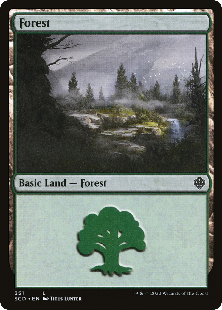 Forest (351) (SCD-351) - Starter Commander Decks