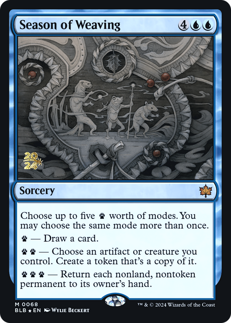 Season of Weaving (PRE-068) - Bloomburrow Promos Foil