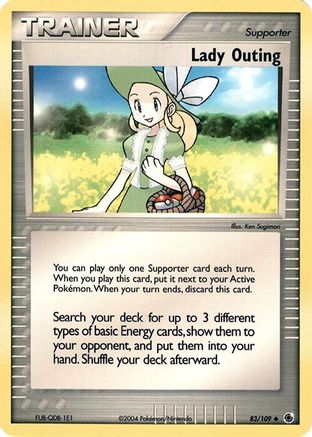 Lady Outing (83/109) (Theme Deck Exclusive) [EX: Ruby & Sapphire]