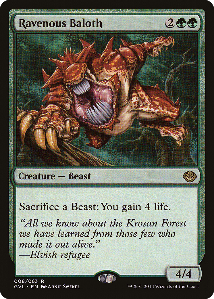 Ravenous Baloth (DD3-) - Duel Decks Anthology: Garruk vs. Liliana