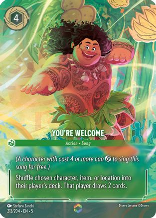 You're Welcome (Enchanted) (213/204) - Shimmering Skies Holofoil
