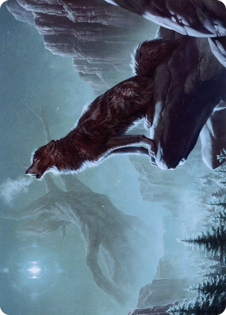 Sarulf's Packmate // Sarulf's Packmate (ASKHM-051) - Art Series: Kaldheim (Borderless) Foil