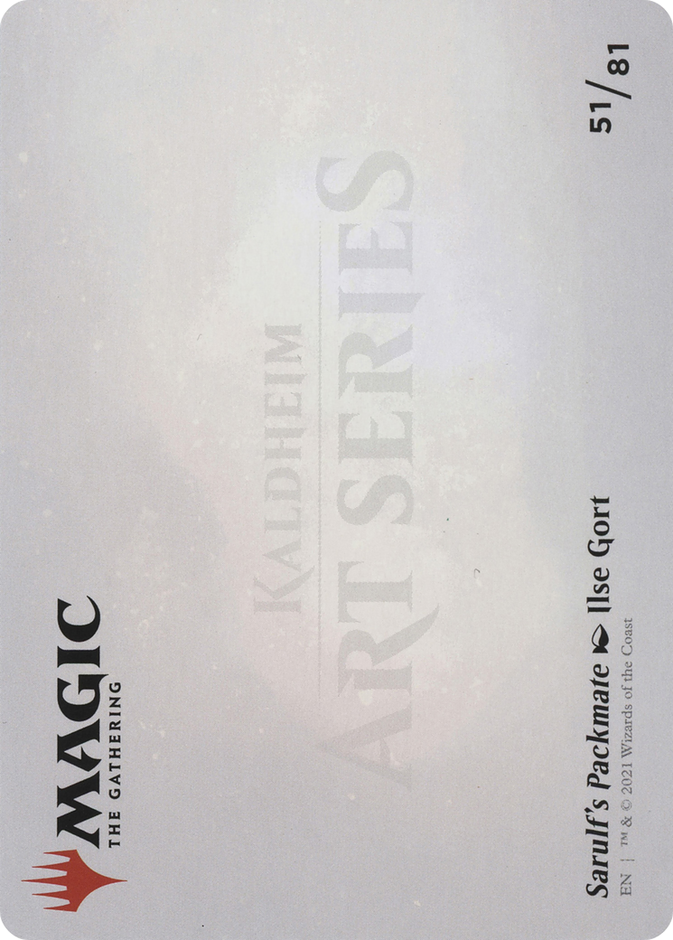 Sarulf's Packmate // Sarulf's Packmate (ASKHM-051) - Art Series: Kaldheim (Borderless)