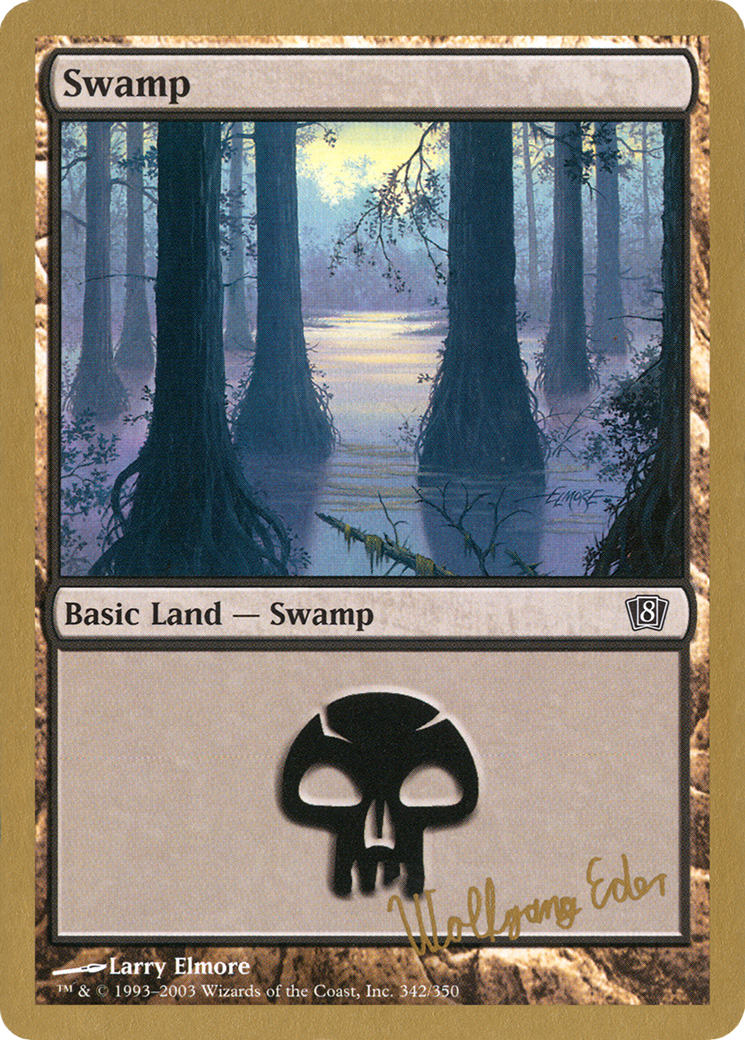 Swamp (342) - 2003 Wolfgang Eder (8ED) (WCD-) - World Championship Decks 2003