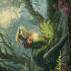 Elusive Otter // Elusive Otter (AWOE-037) - Wilds of Eldraine Art Series (Borderless) Foil