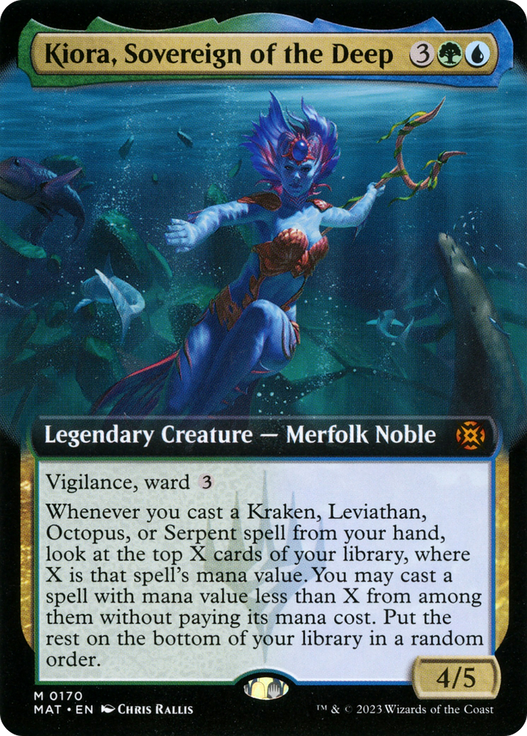 Kiora, Sovereign of the Deep (Extended Art) (MAT-170) - March of the Machine: The Aftermath: (Extended Art) Foil