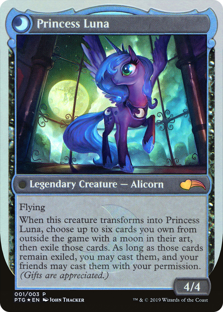 Nightmare Moon // Princess Luna (PTG-001) - Ponies: The Galloping: (waxingandwaningmoondfc) Foil