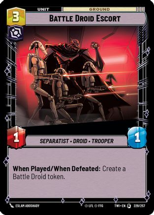 Battle Droid Escort (229/257) - Twilight of the Republic