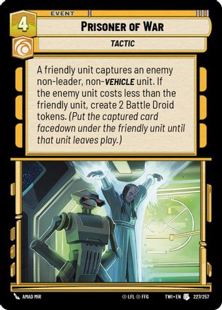 Prisoner of War (227/257) - Twilight of the Republic Foil
