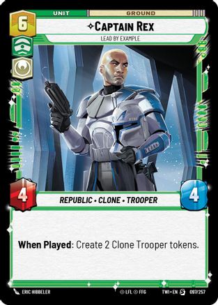 Captain Rex - Lead by Example (097/257) - Twilight of the Republic Foil