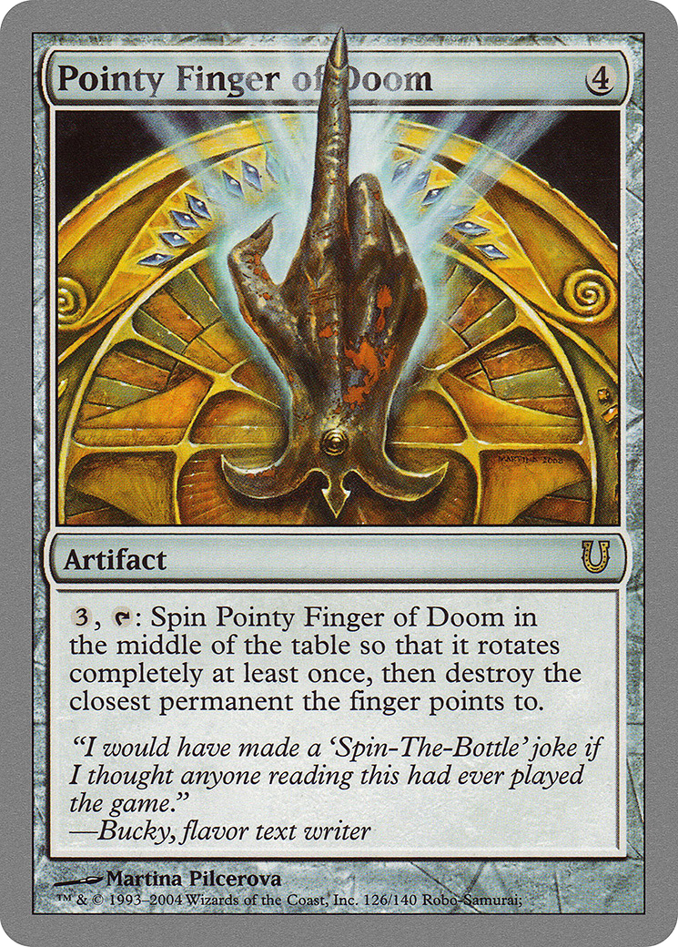Pointy Finger of Doom (UNH-126) - Unhinged Foil