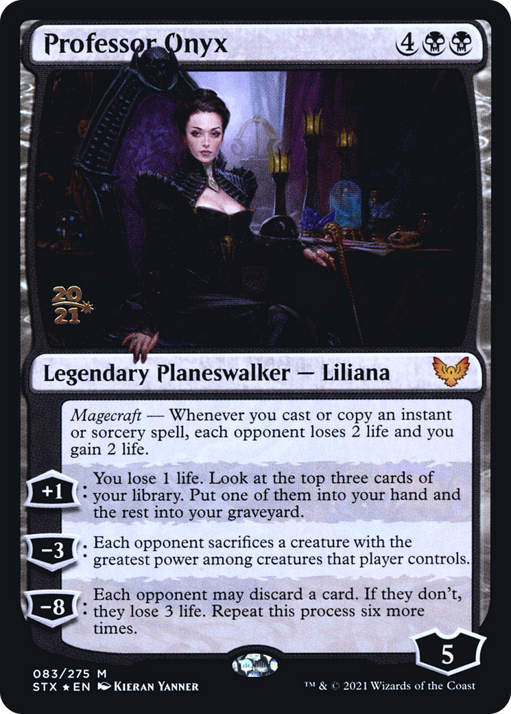 Professor Onyx (PRE-083) - Strixhaven: School of Mages Promos Foil