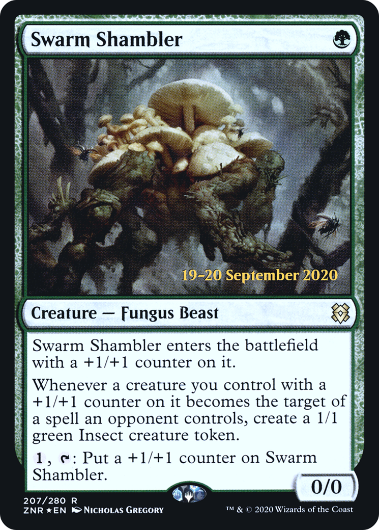 Swarm Shambler (PRE-207) - Zendikar Rising Promos Foil