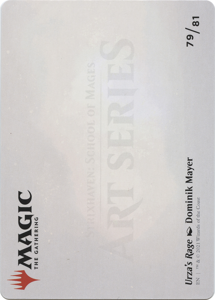 Urza's Rage // Urza's Rage (ASTX-079) - Strixhaven Art Series (Borderless) Foil