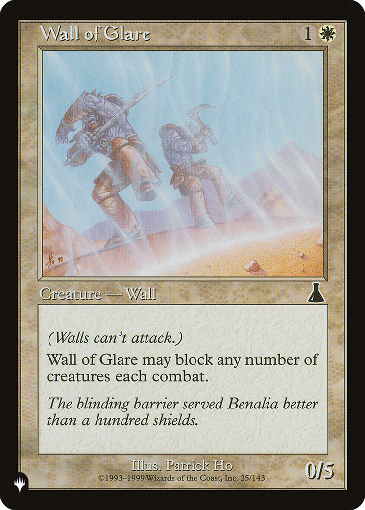 Wall of Glare (LIST-25/143) - The List