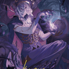 Necropotence // Necropotence (AWOE-080) - Wilds of Eldraine Art Series (Borderless) Foil