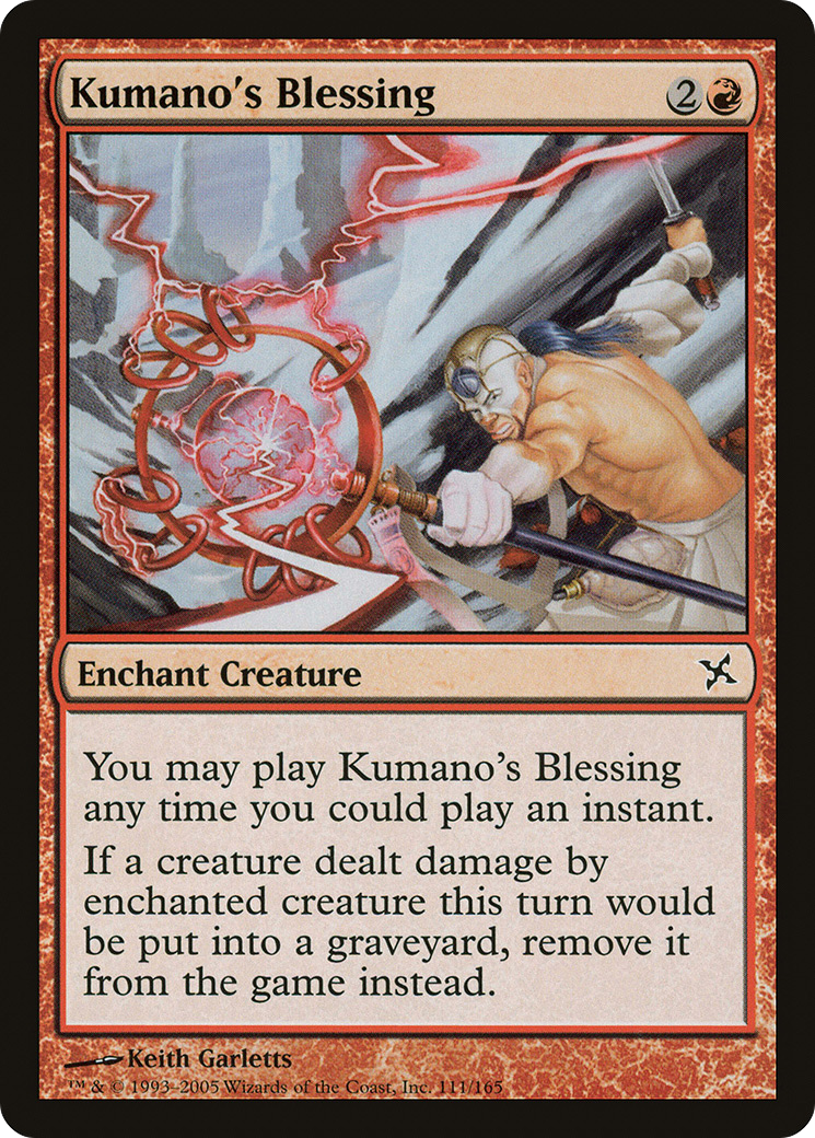 Kumano's Blessing (BOK-111) - Betrayers of Kamigawa Foil