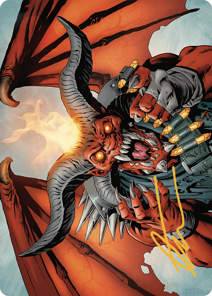 Rakdos, the Muscle // Rakdos, the Muscle (AOTJ-053) - Outlaws of Thunder Junction Art Series (Borderless)
