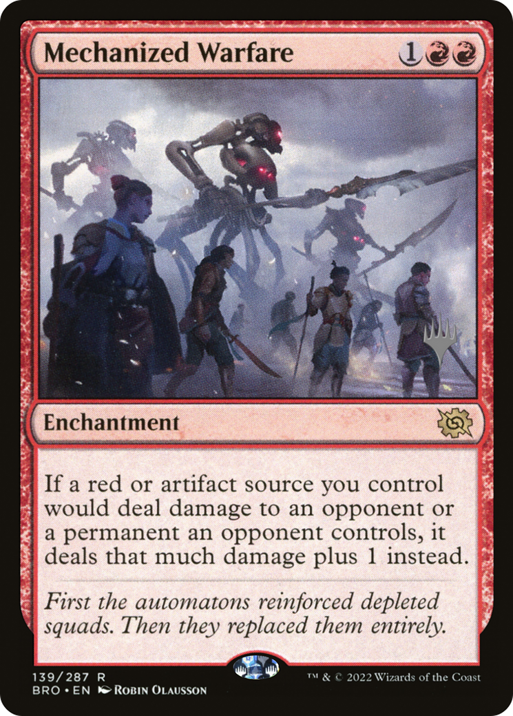 Mechanized Warfare (PPBRO-139) - The Brothers' War Promos Foil